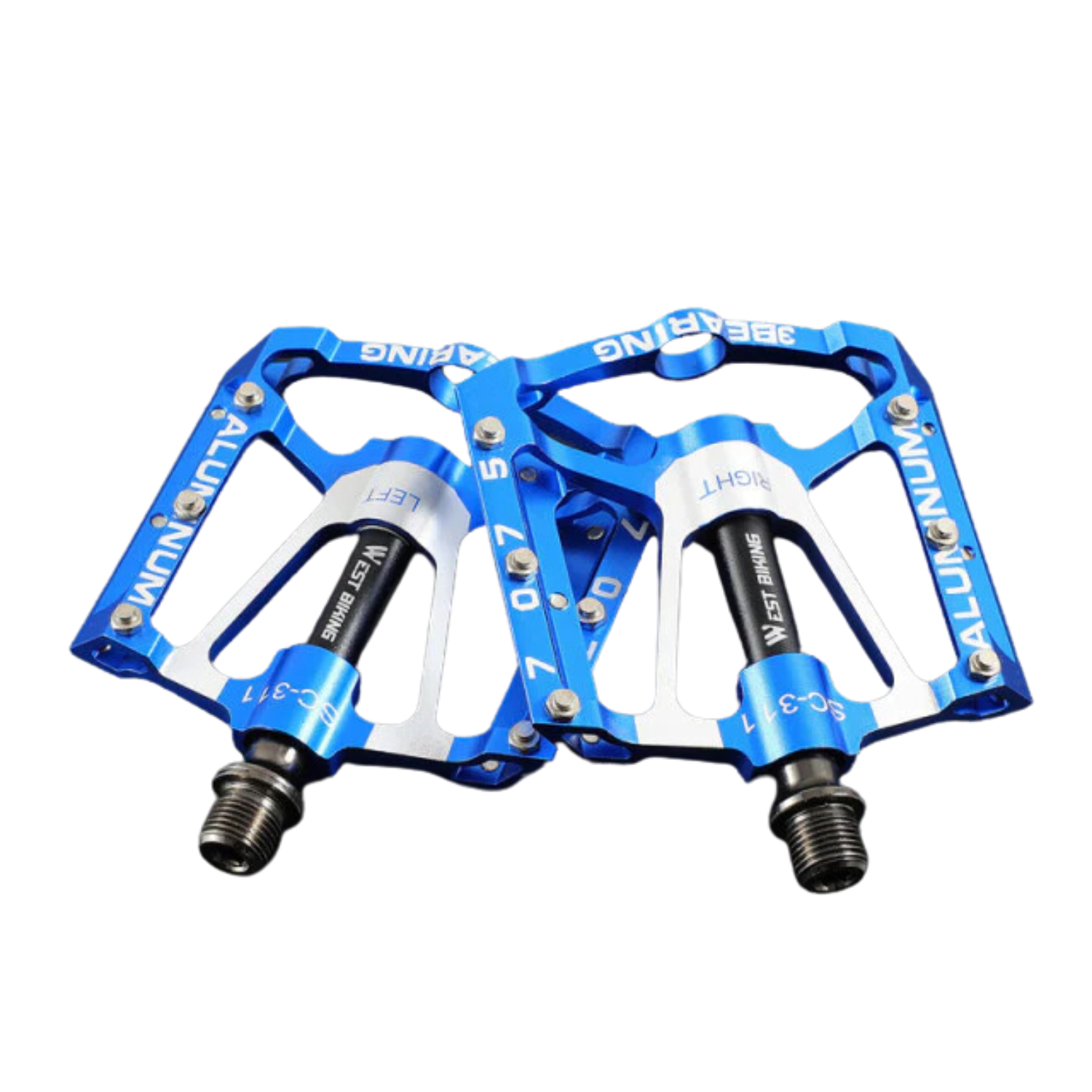 West Biking 3-Bearing Bicycle Pedals Anti-Slip