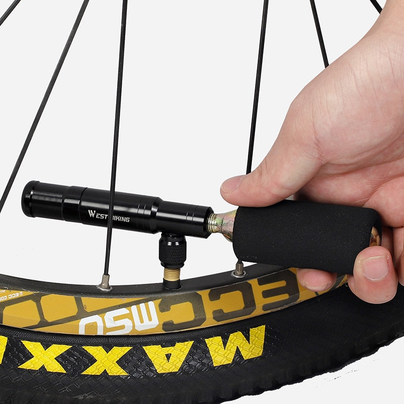 WEST BIKING™ 2 in 1 CO2 Pump & Tubeless Tire Repair Tool