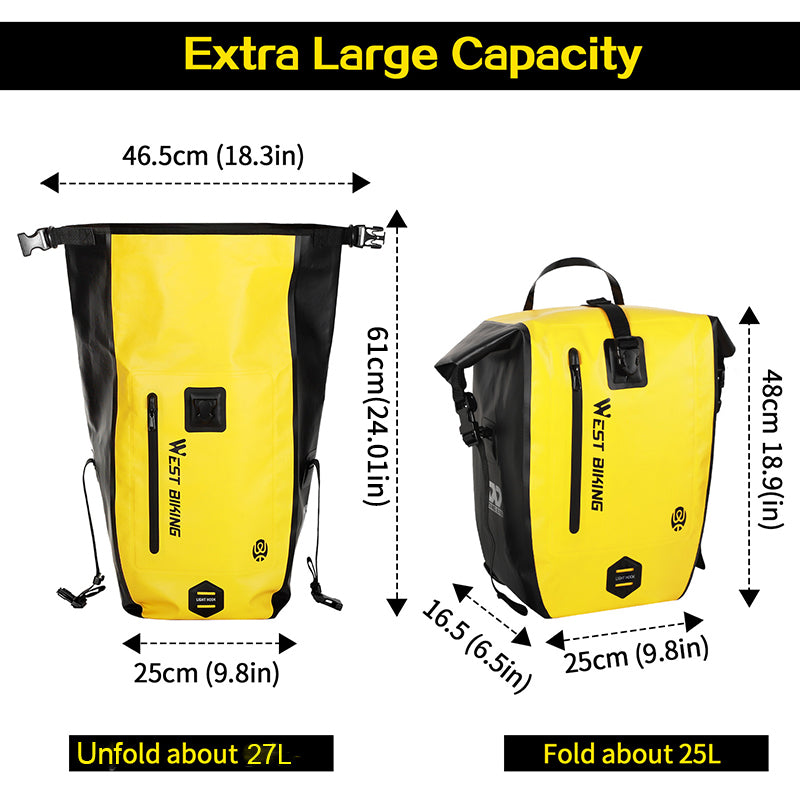 WEST BIKING Multifunctional Bike Bag Rear Seat Trunk Bag