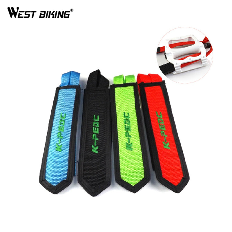 WEST BIKING 2Pcs Practical Bicycle Pedal Strap