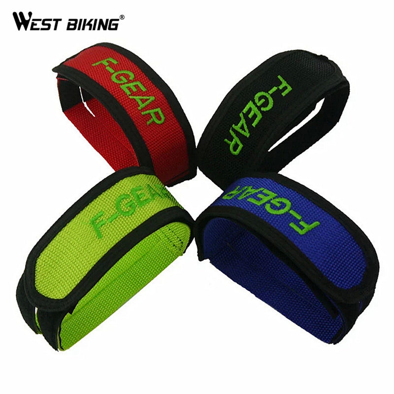 WEST BIKING 2Pcs Practical Bicycle Pedal Strap